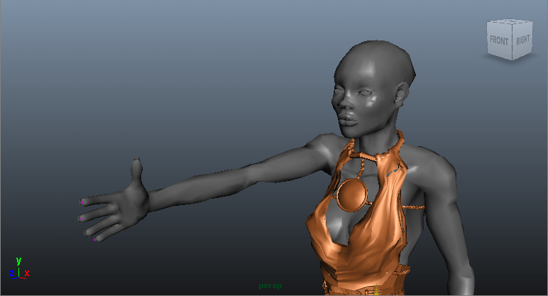 Haven't nailed hair yet, so I made do.