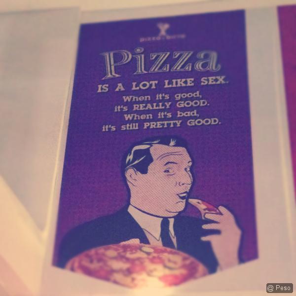 The analogy of pizza.