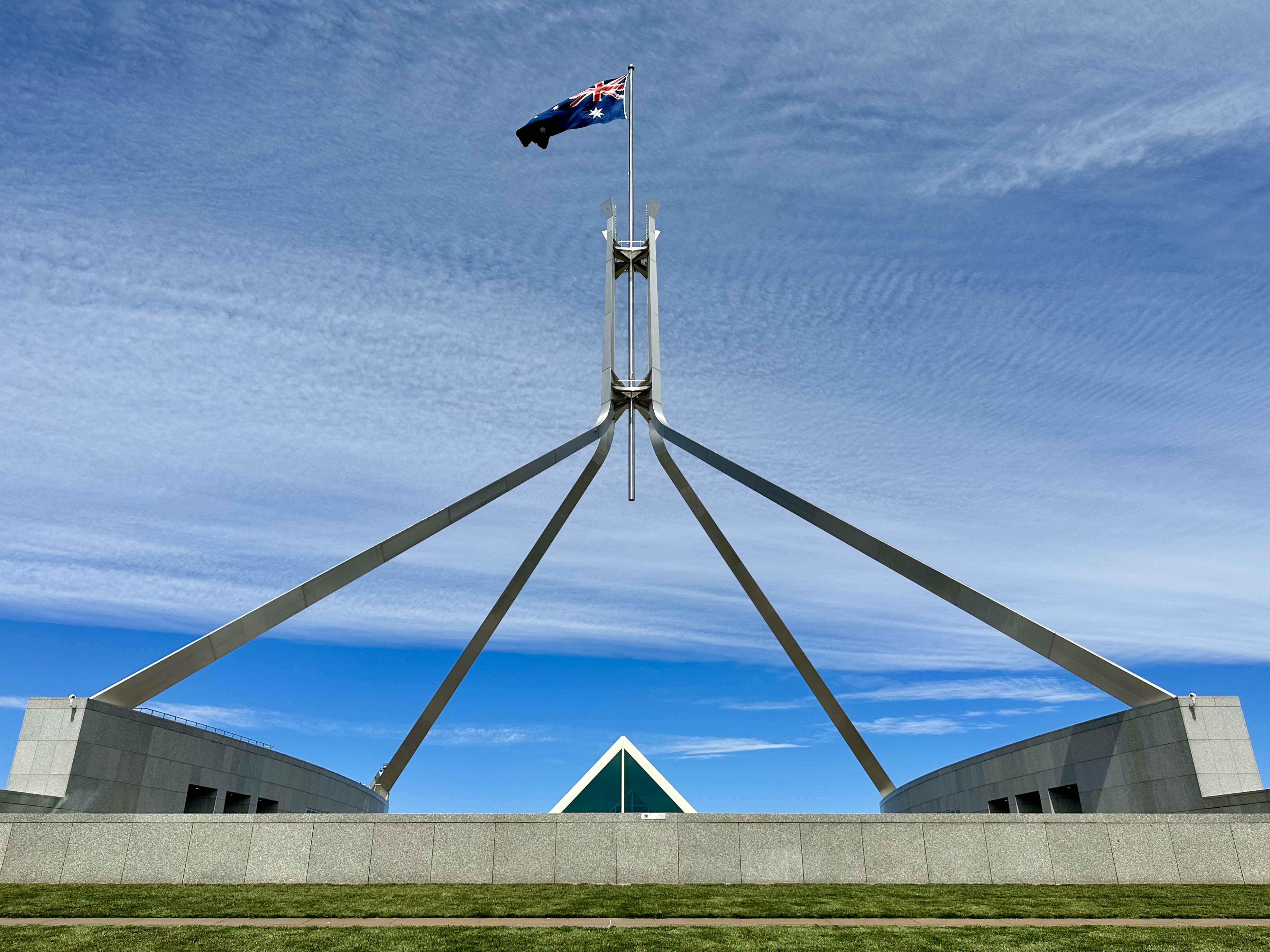 Atop Parliament House
