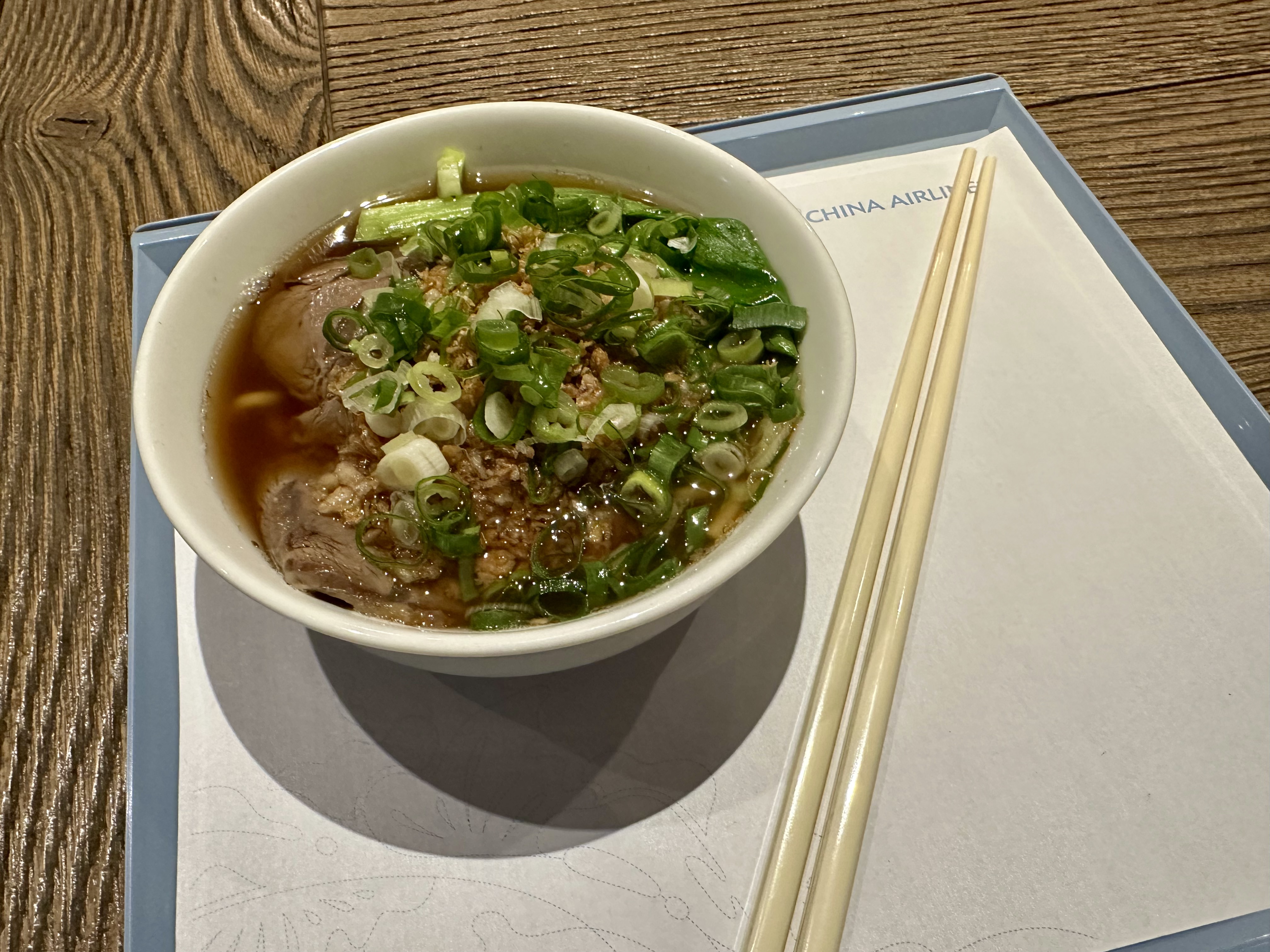 China Airlines Braised Beef Noodles