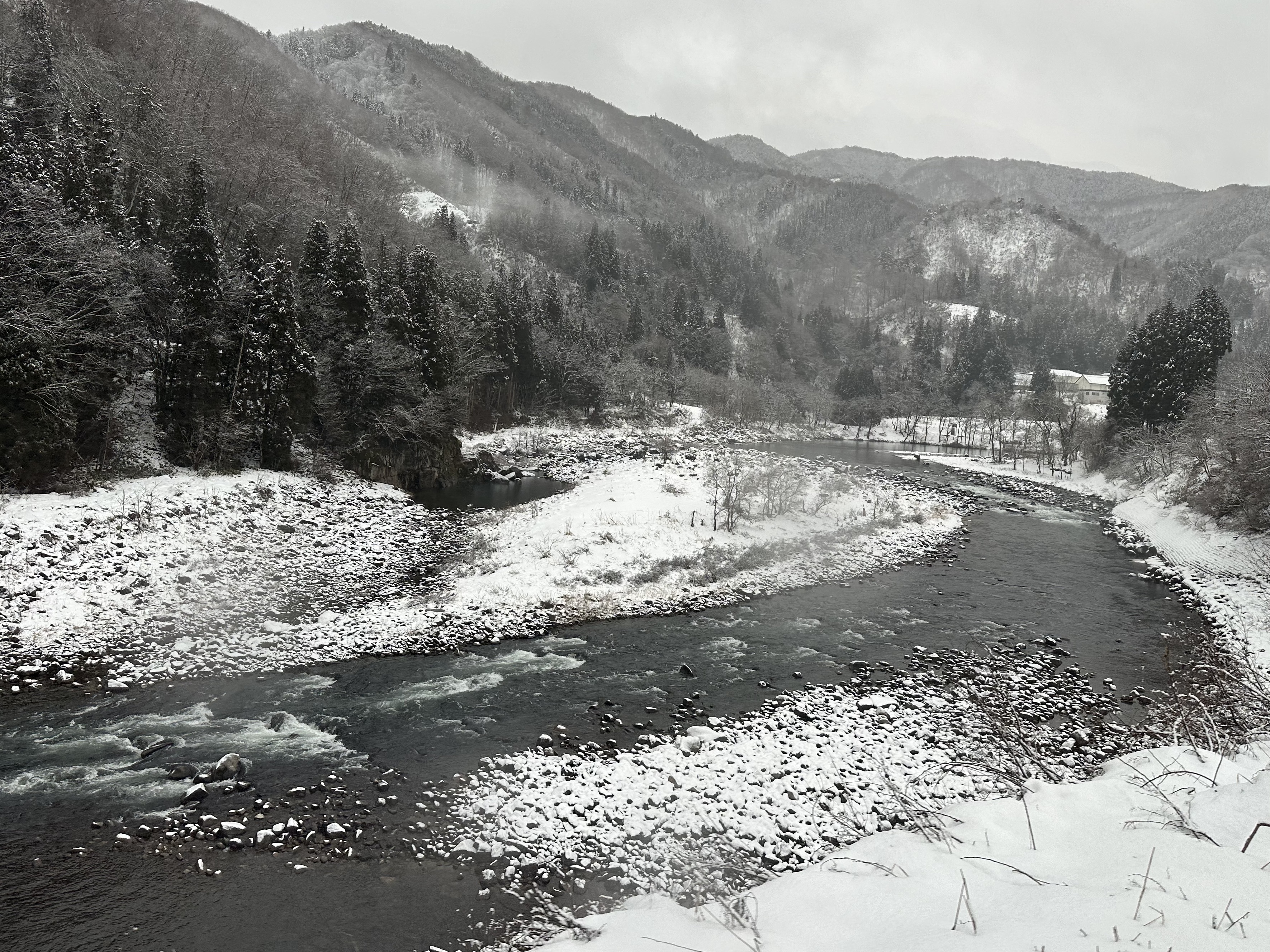 Winter at Jinzu River