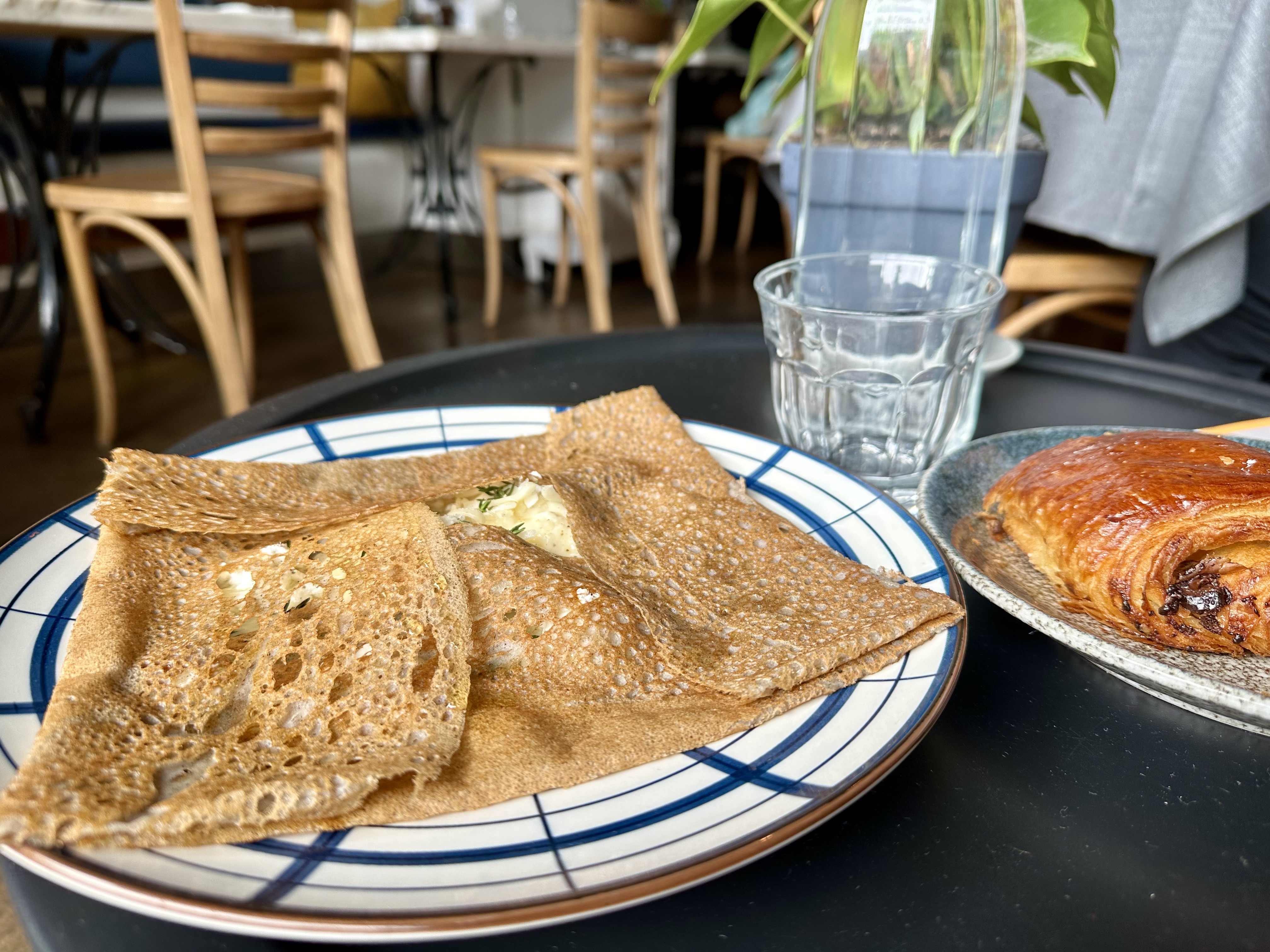 Galette au Fromage and Pain au Chocolat