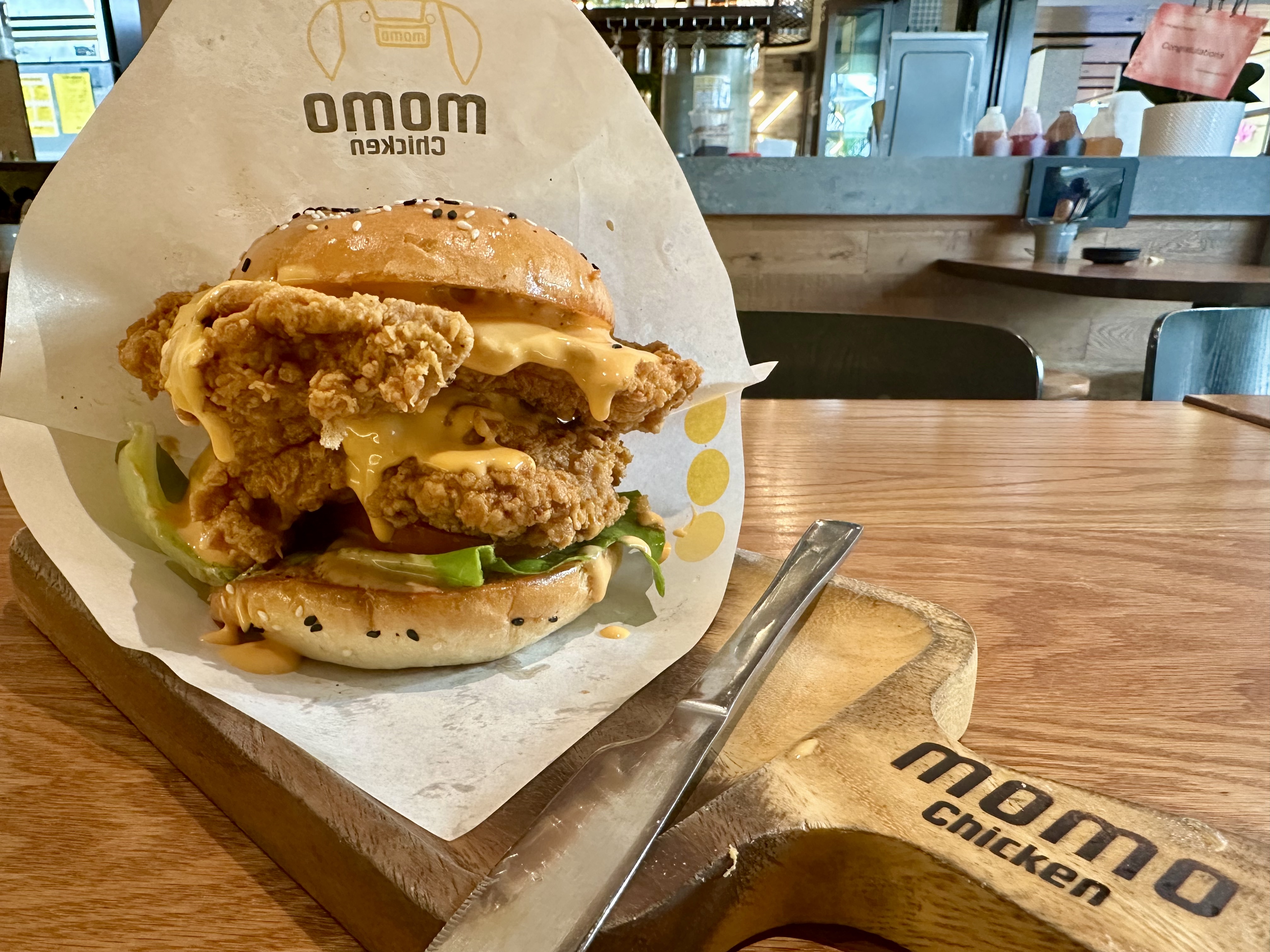 Chicken Stacker Burger @ Momo Chicken