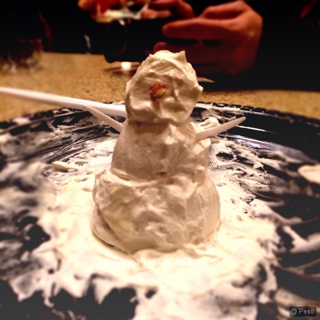 Whipped Cream Snowman